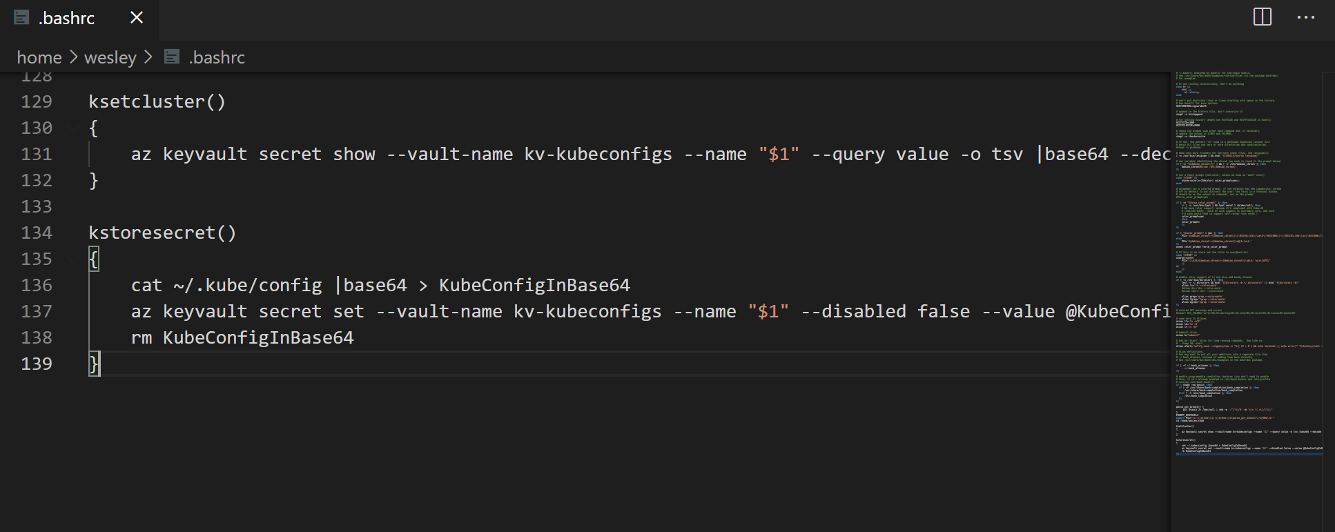 Switching between Kubernetes cluster contexts stored in Azure Key Vault